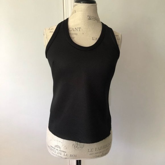Zara Mesh Black Tank Top - Picture 2 of 8